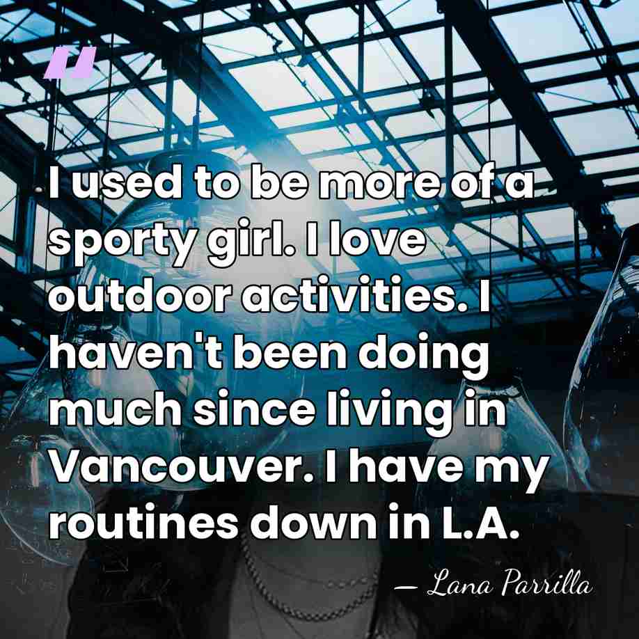 I used to be more of a sporty girl. I love outdoor&hellip; - Lana Parrilla