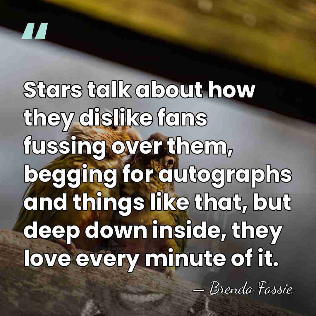 Stars talk about how they dislike fans fussing over them, begging for&hellip; - Brenda Fassie