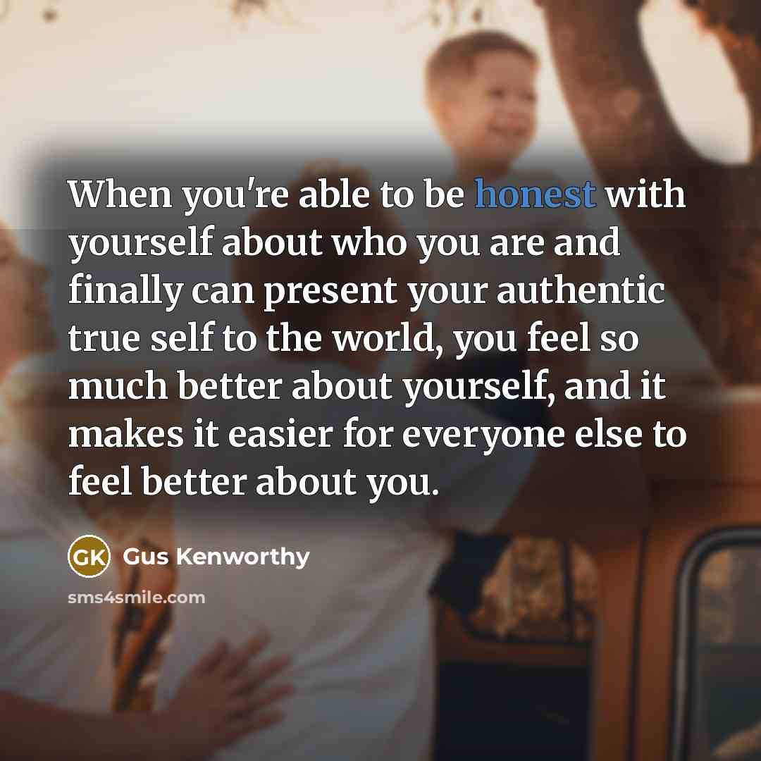 “When you're able to be honest with yourself about who…” quote by Gus Kenworthy
