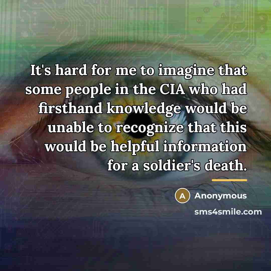 “It's hard for me to imagine that some people in…” quote by Anonymous