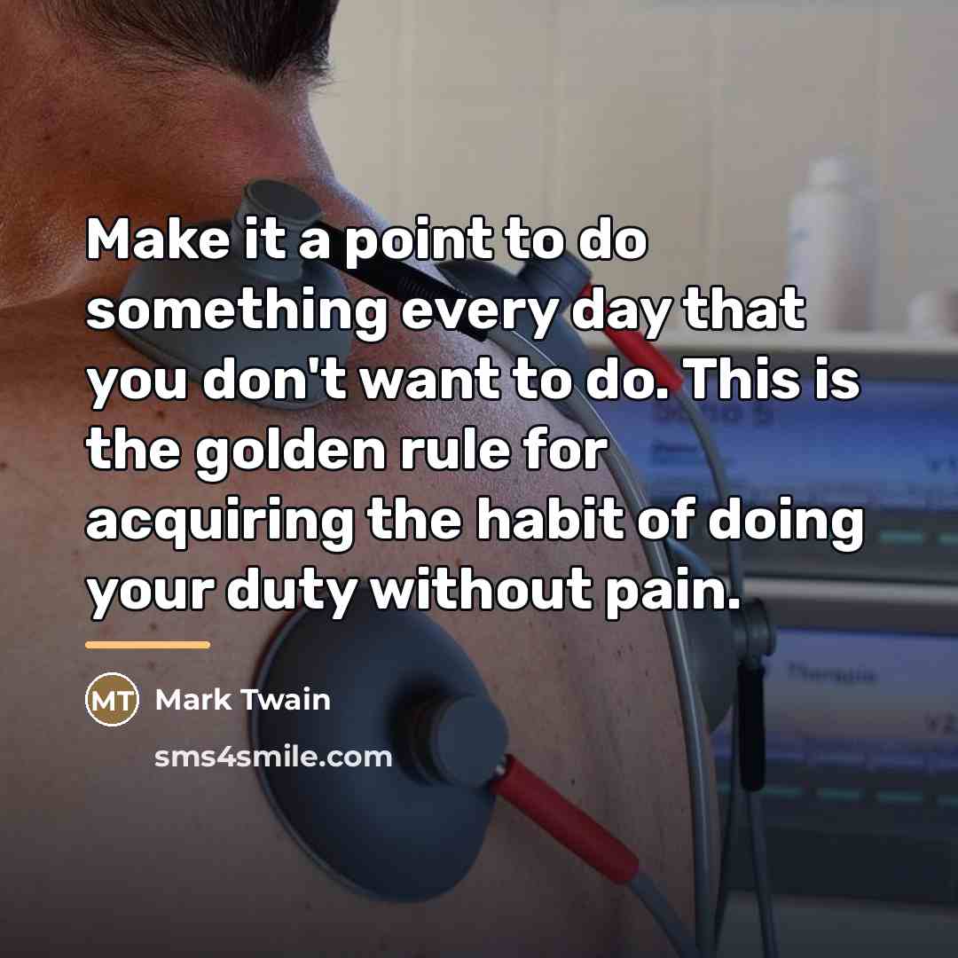 “Make it a point to do something every day that…” quote by Mark Twain