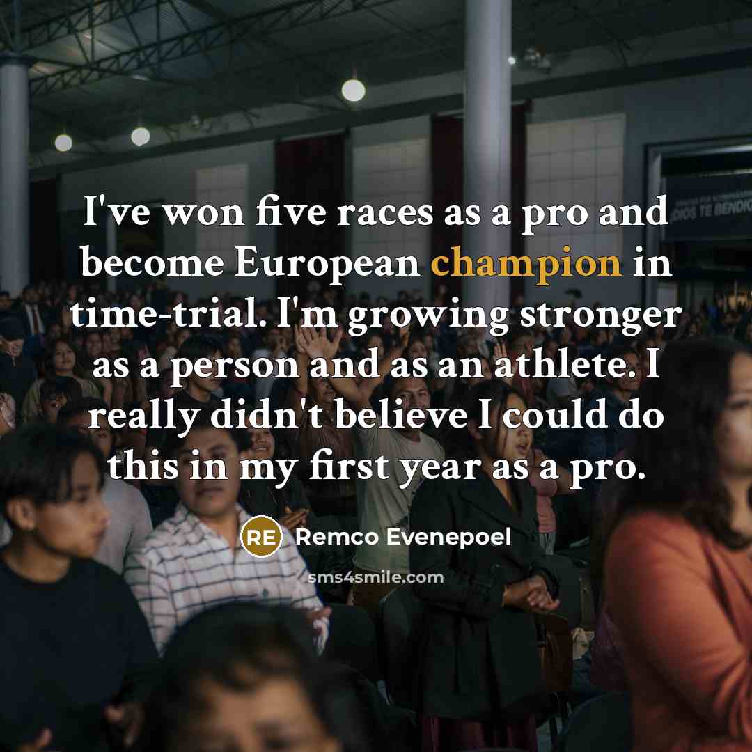 “I've won five races as a pro and become European…” quote by Remco Evenepoel