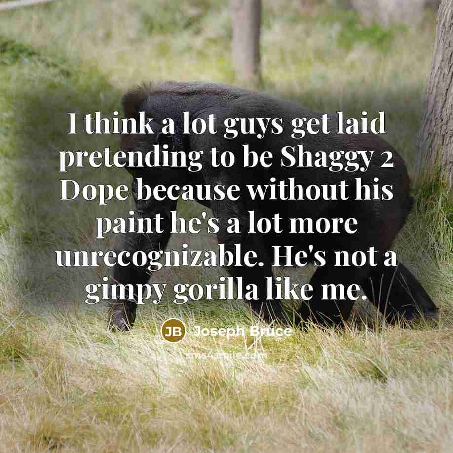 “I think a lot guys get laid pretending to be…” quote by Joseph Bruce
