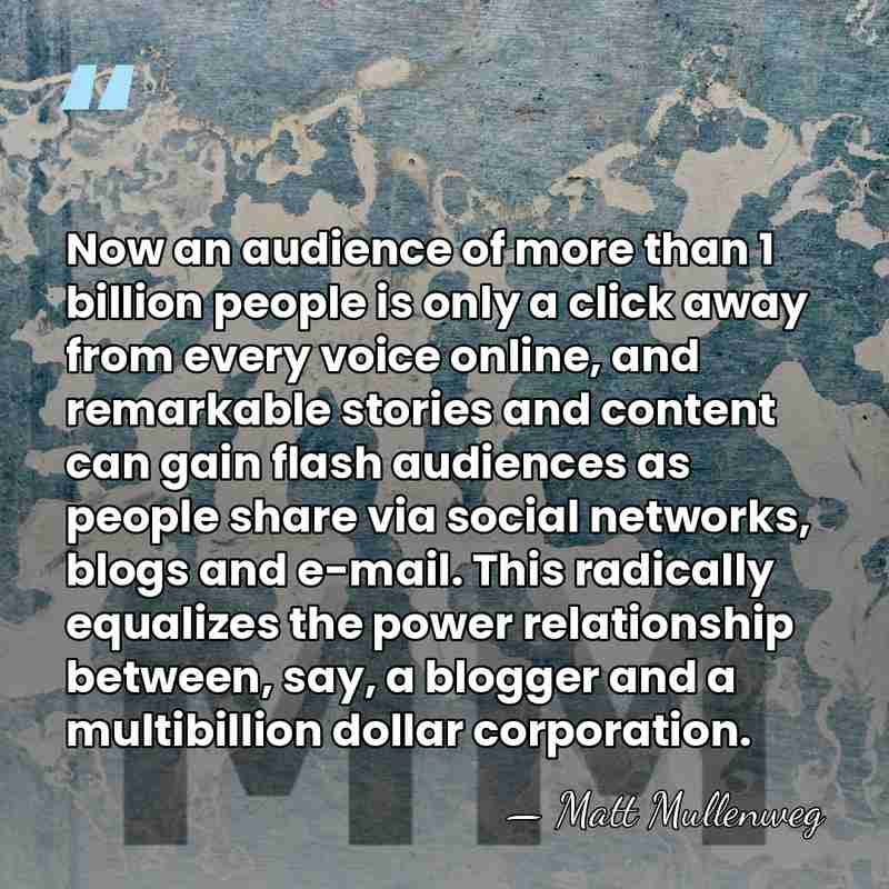 Now an audience of more than 1 billion people is only a&hellip; - Matt Mullenweg