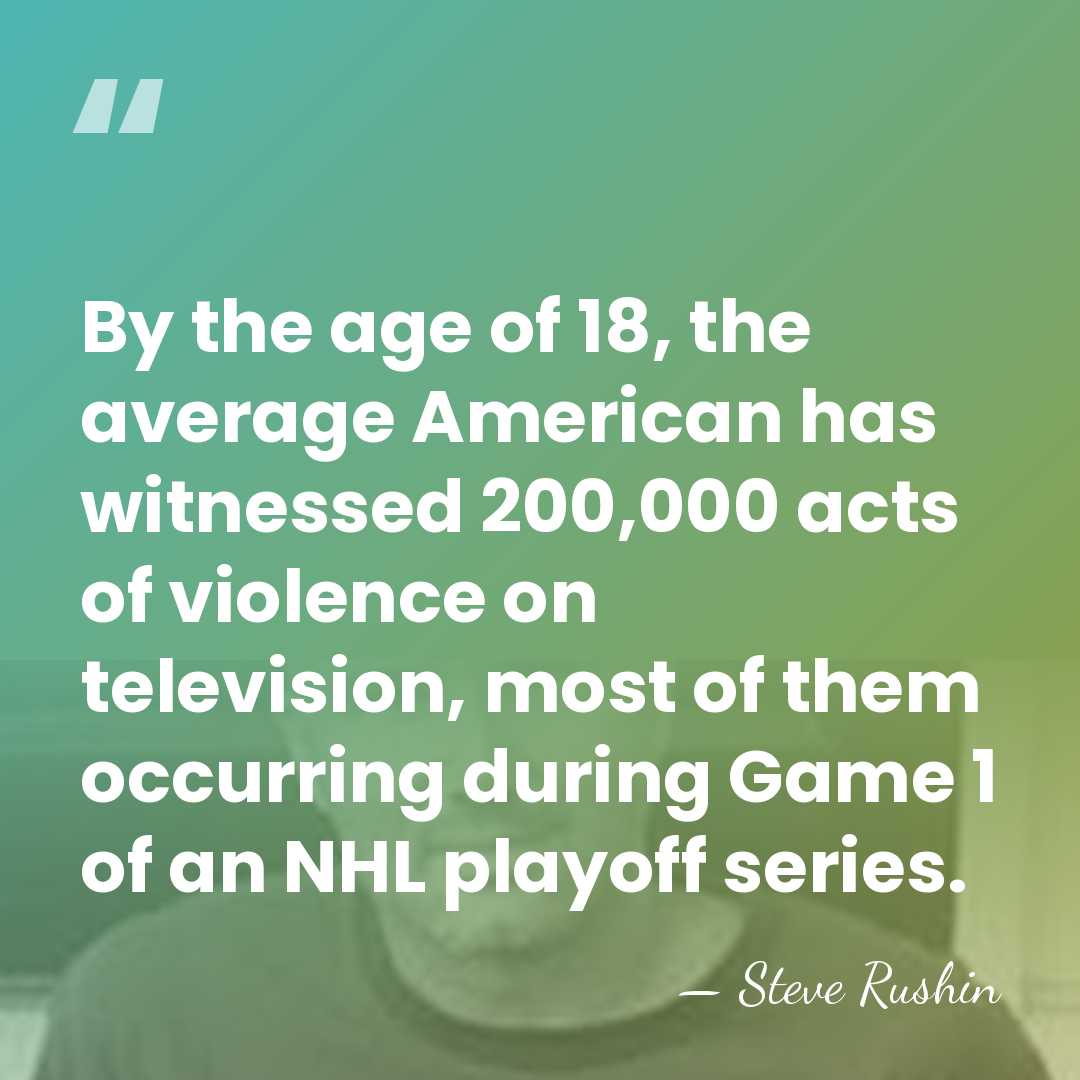 By the age of 18, the average American has witnessed 200,000 acts&hellip; - Steve Rushin