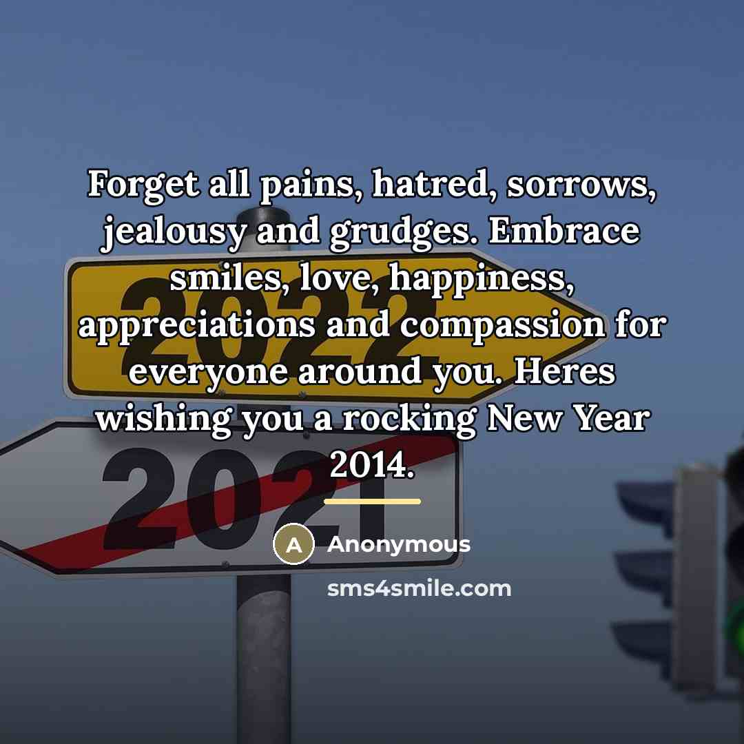 “Forget all pains, hatred, sorrows, jealousy and grudges. Embrace smiles,…” quote by Anonymous