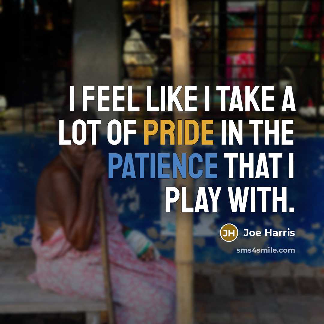 “I feel like I take a lot of pride in…” quote by Joe Harris