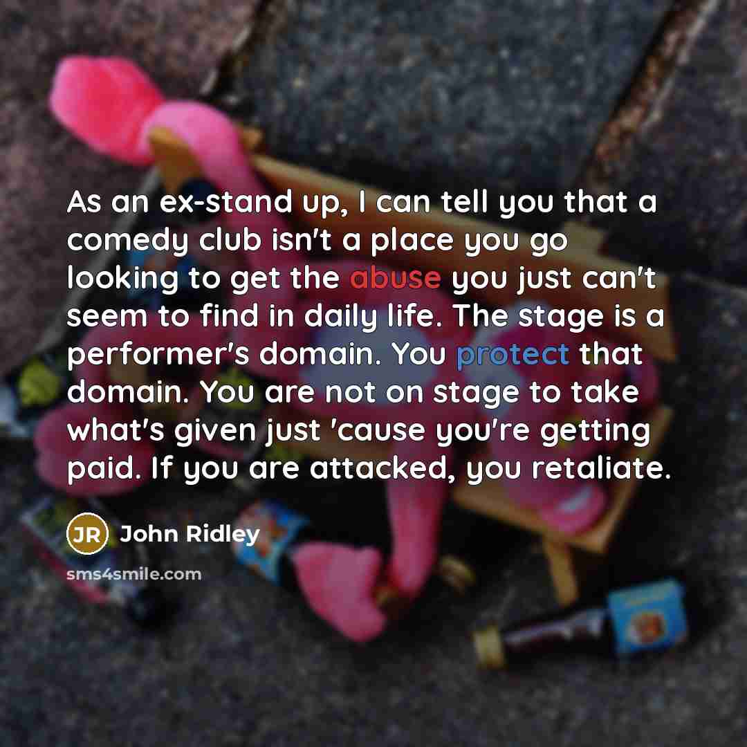 “As an ex-stand up, I can tell you that a…” quote by John Ridley