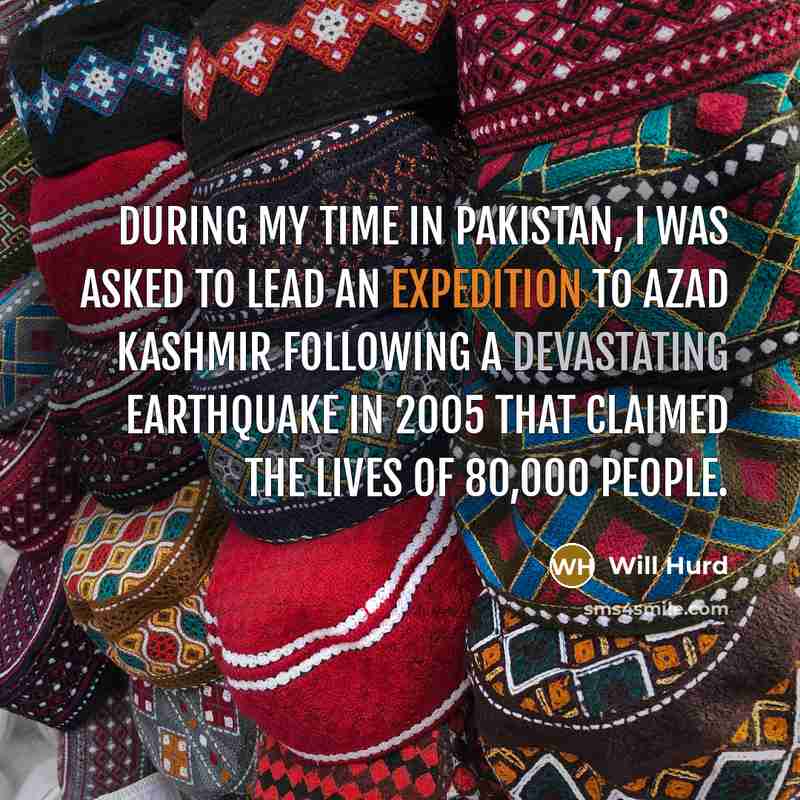“During my time in Pakistan, I was asked to lead…” quote by Will Hurd