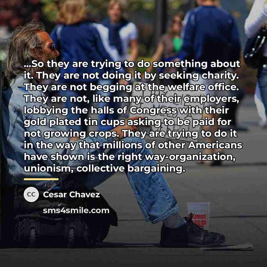 “...So they are trying to do something about it. They…” quote by Cesar Chavez