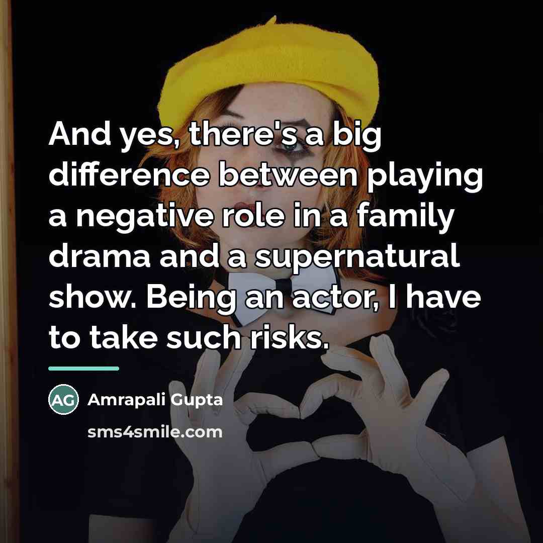 “And yes, there's a big difference between playing a negative…” quote by Amrapali Gupta