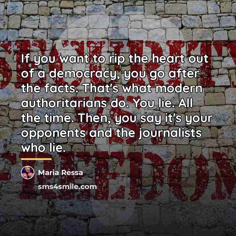 “If you want to rip the heart out of a…” quote by Maria Ressa