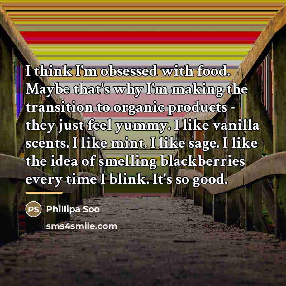 “I think I'm obsessed with food. Maybe that's why I'm…” quote by Phillipa Soo