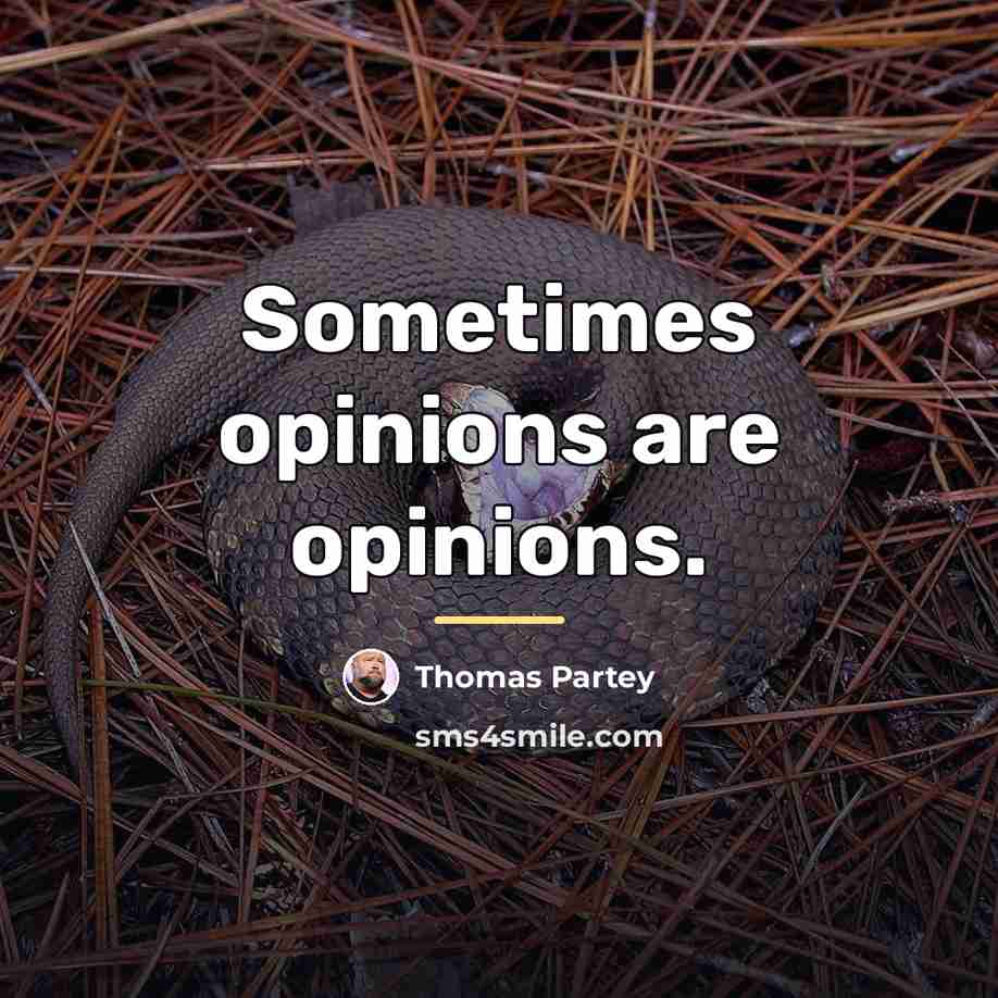 “Sometimes opinions are opinions.…” quote by Thomas Partey