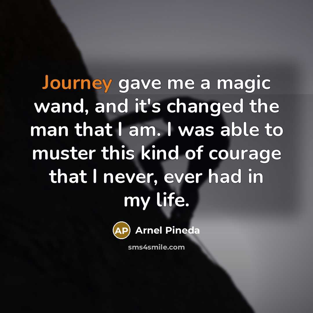 “Journey gave me a magic wand, and it's changed the…” quote by Arnel Pineda