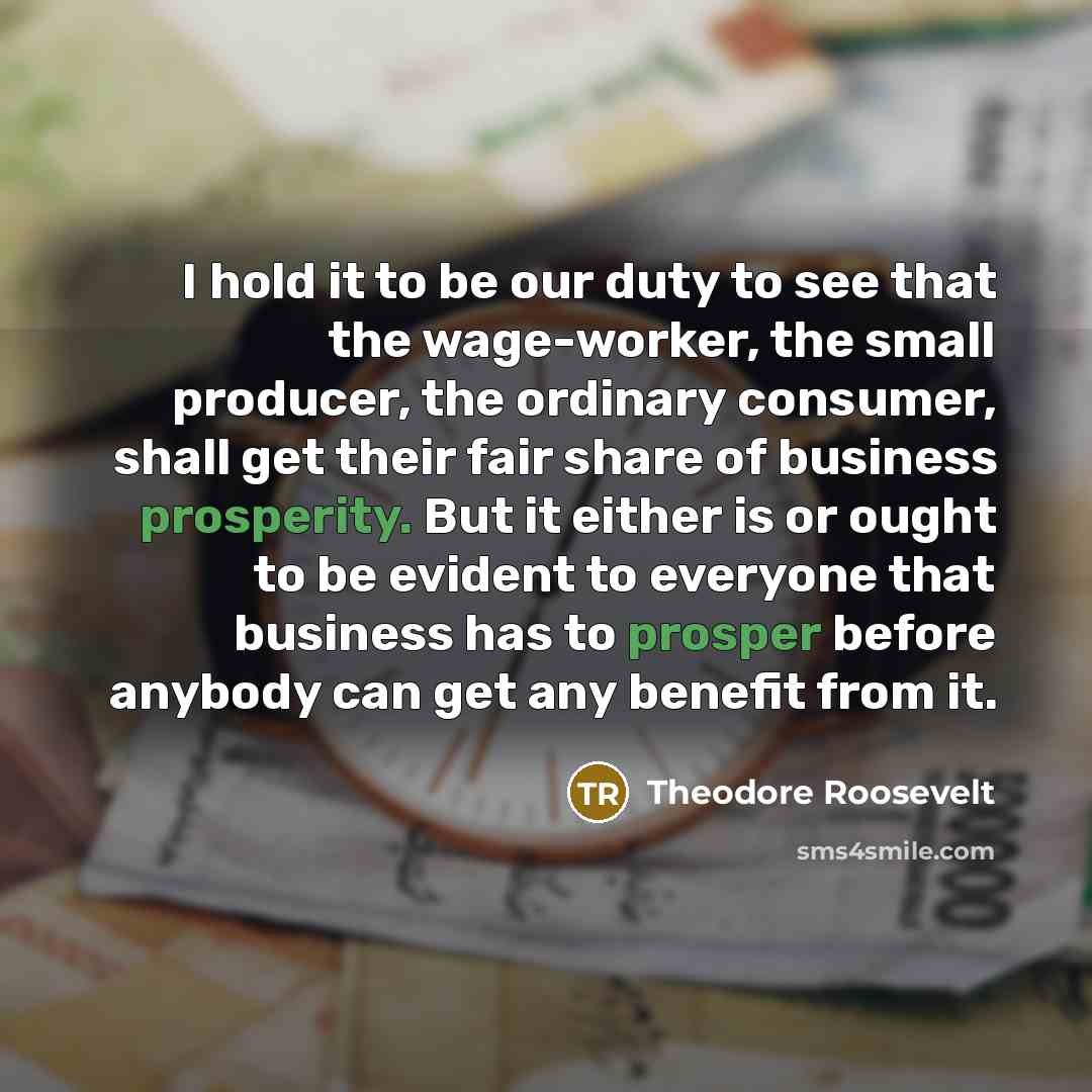 “I hold it to be our duty to see that…” quote by Theodore Roosevelt