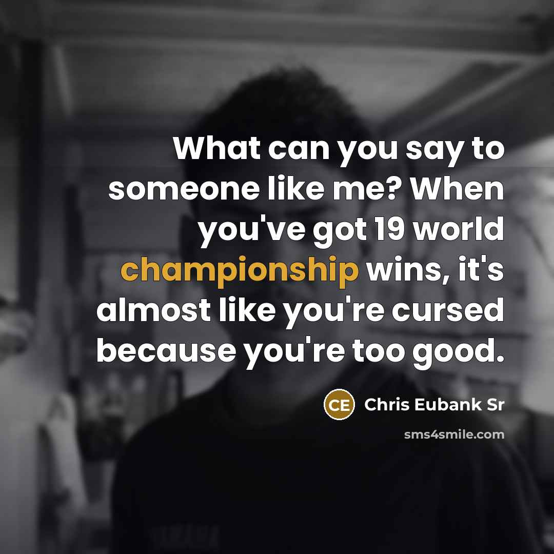 “What can you say to someone like me? When you've…” quote by Chris Eubank Sr