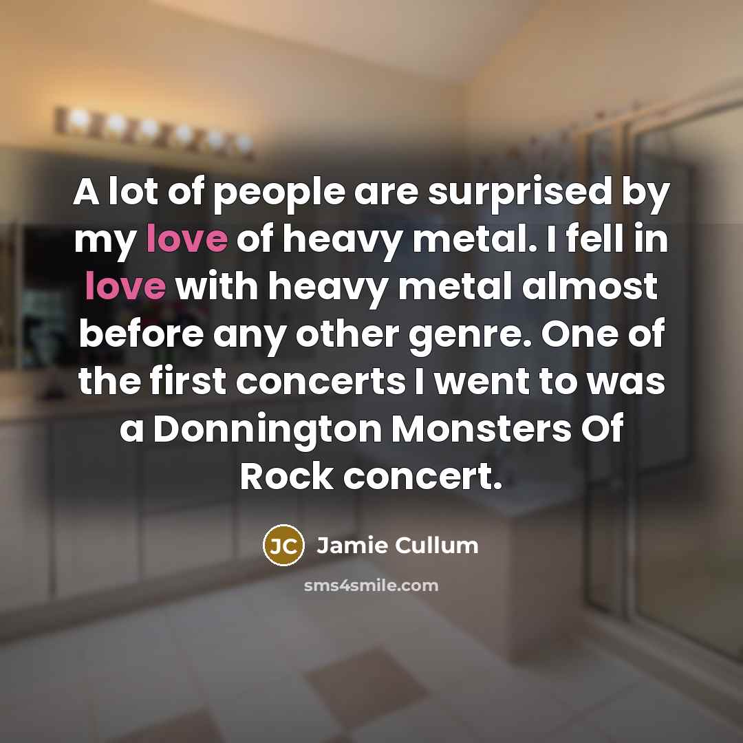 “A lot of people are surprised by my love of…” quote by Jamie Cullum