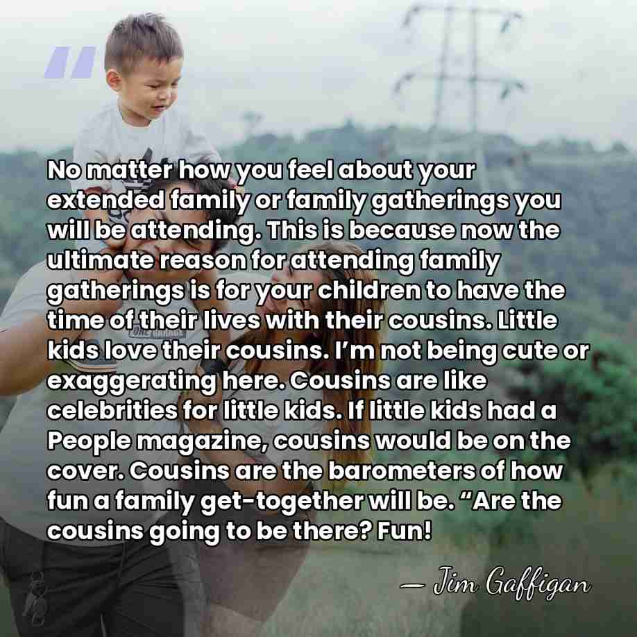No matter how you feel about your extended family or family gatherings&hellip; - Jim Gaffigan