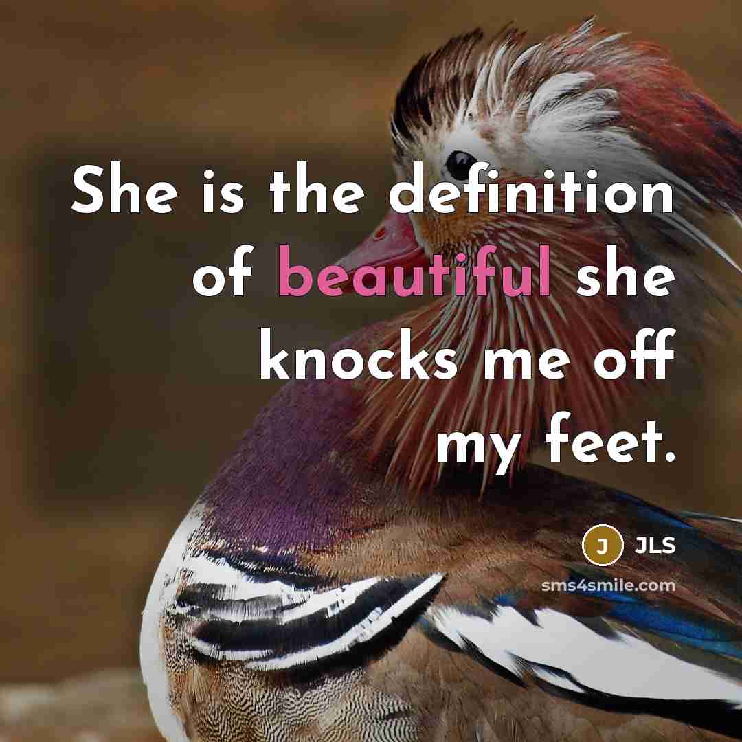 “She is the definition of beautiful she knocks me off…” quote by JLS