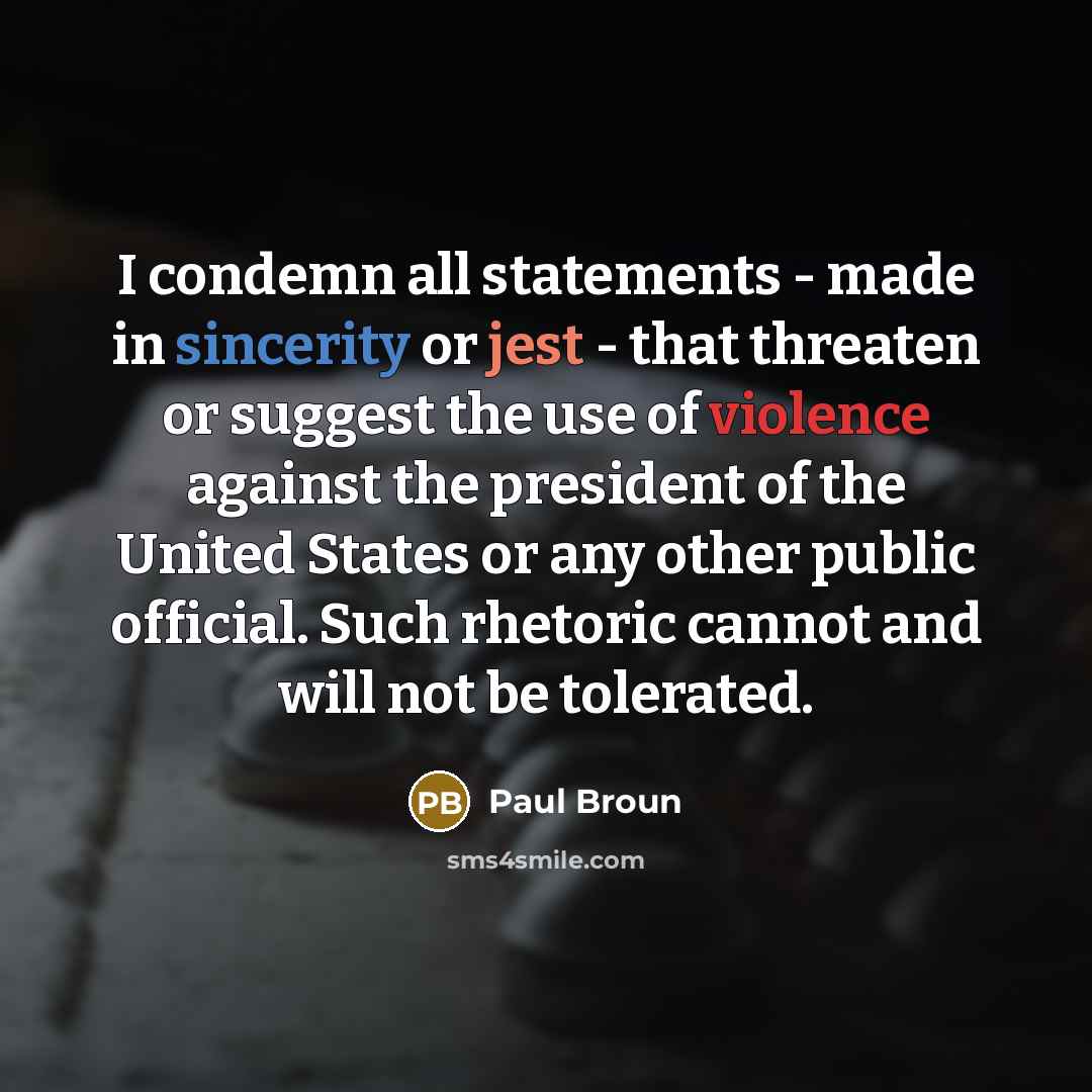 “I condemn all statements - made in sincerity or jest…” quote by Paul Broun