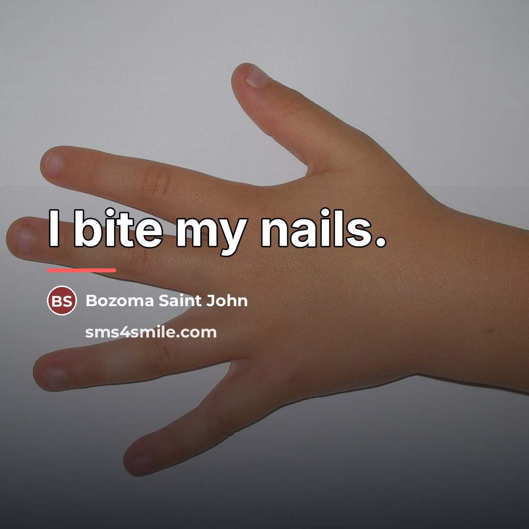 “I bite my nails.…” quote by Bozoma Saint John
