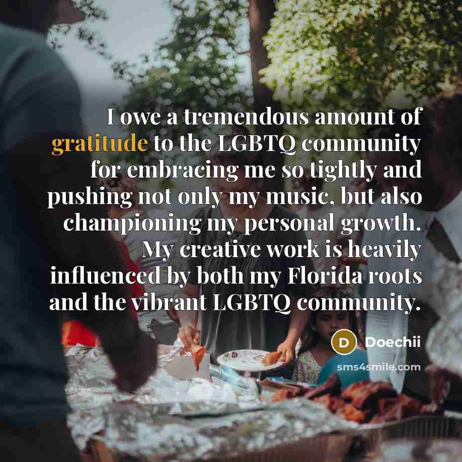“I owe a tremendous amount of gratitude to the LGBTQ…” quote by Doechii