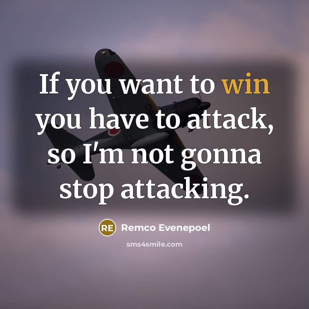 “If you want to win you have to attack, so…” quote by Remco Evenepoel