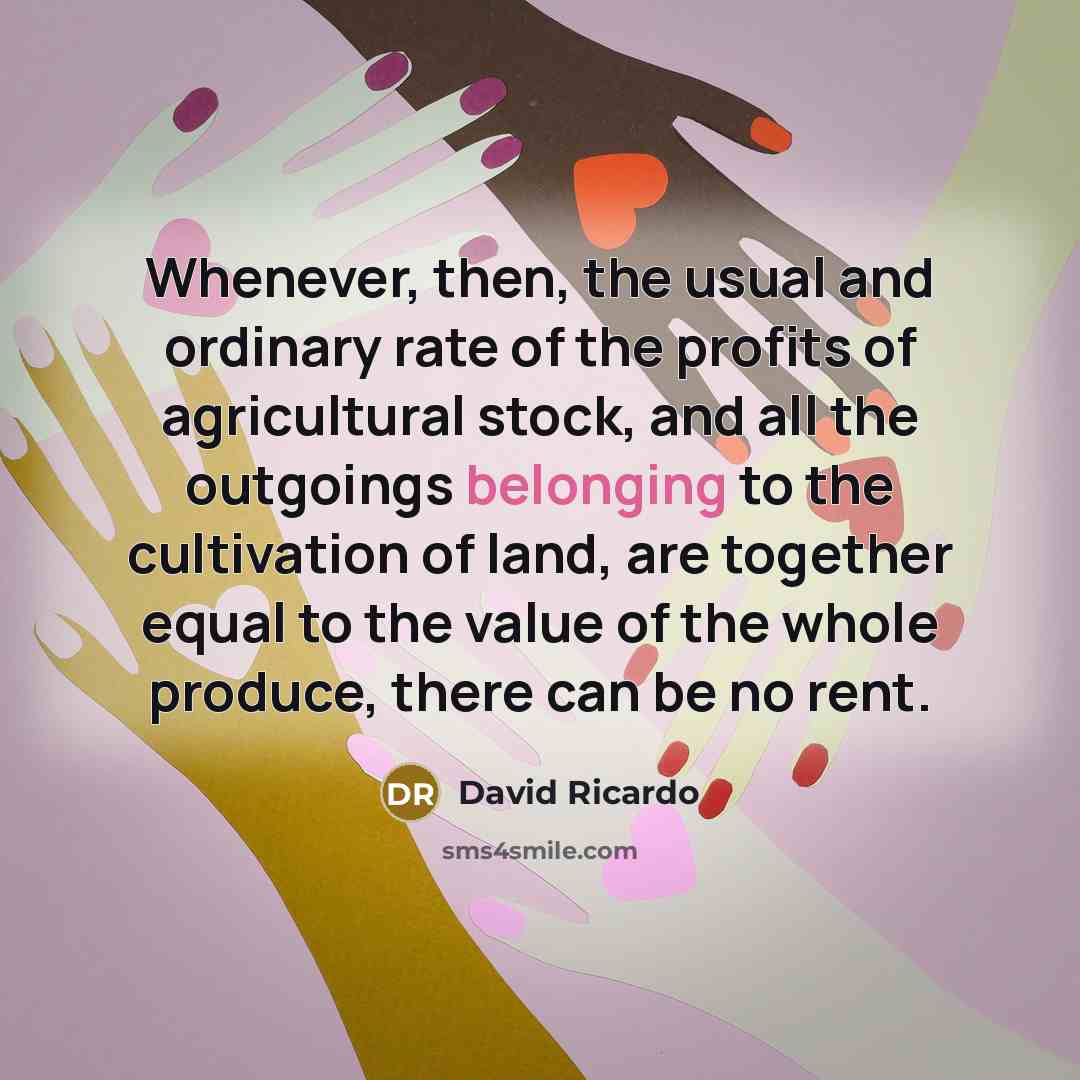 “Whenever, then, the usual and ordinary rate of the profits…” quote by David Ricardo