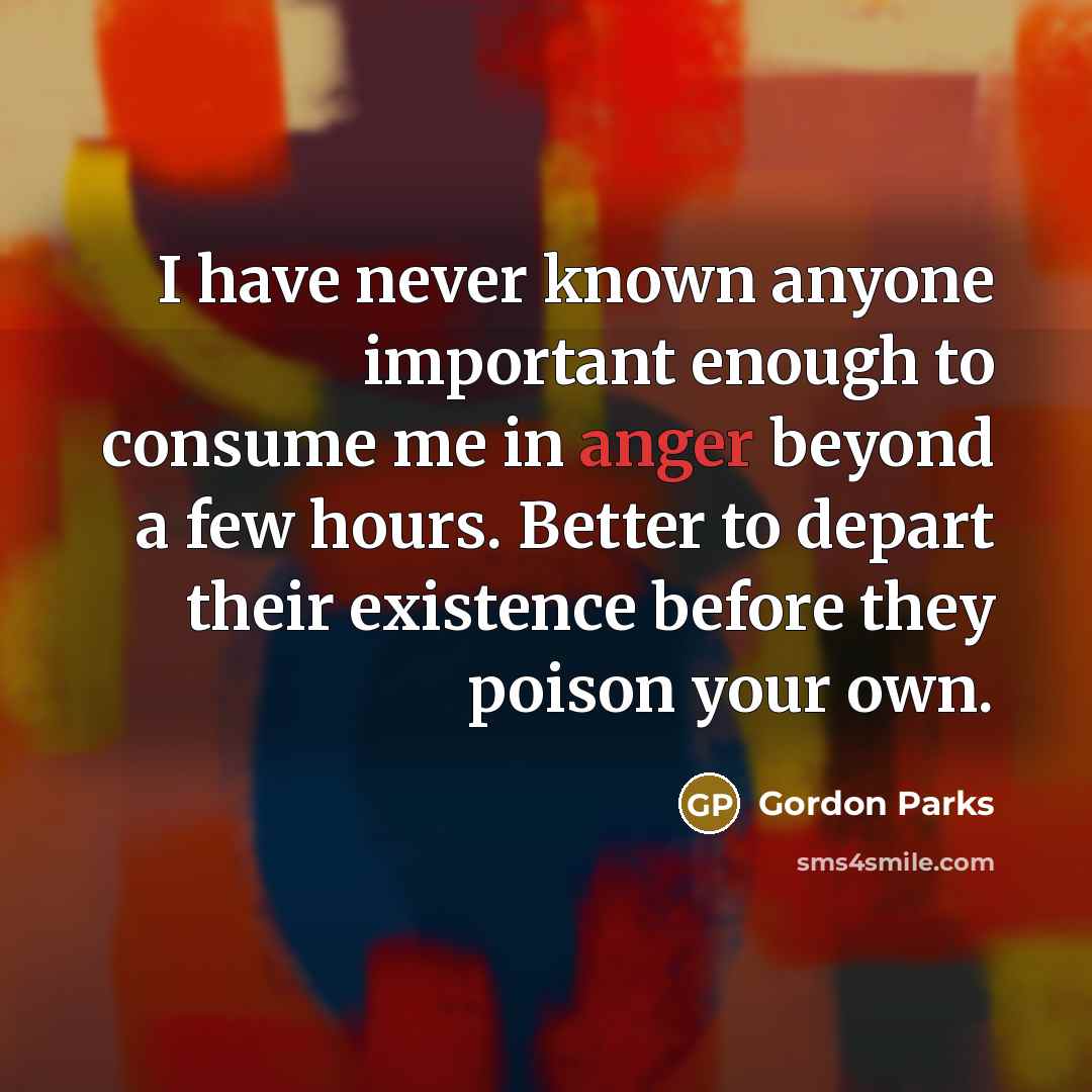 “I have never known anyone important enough to consume me…” quote by Gordon Parks