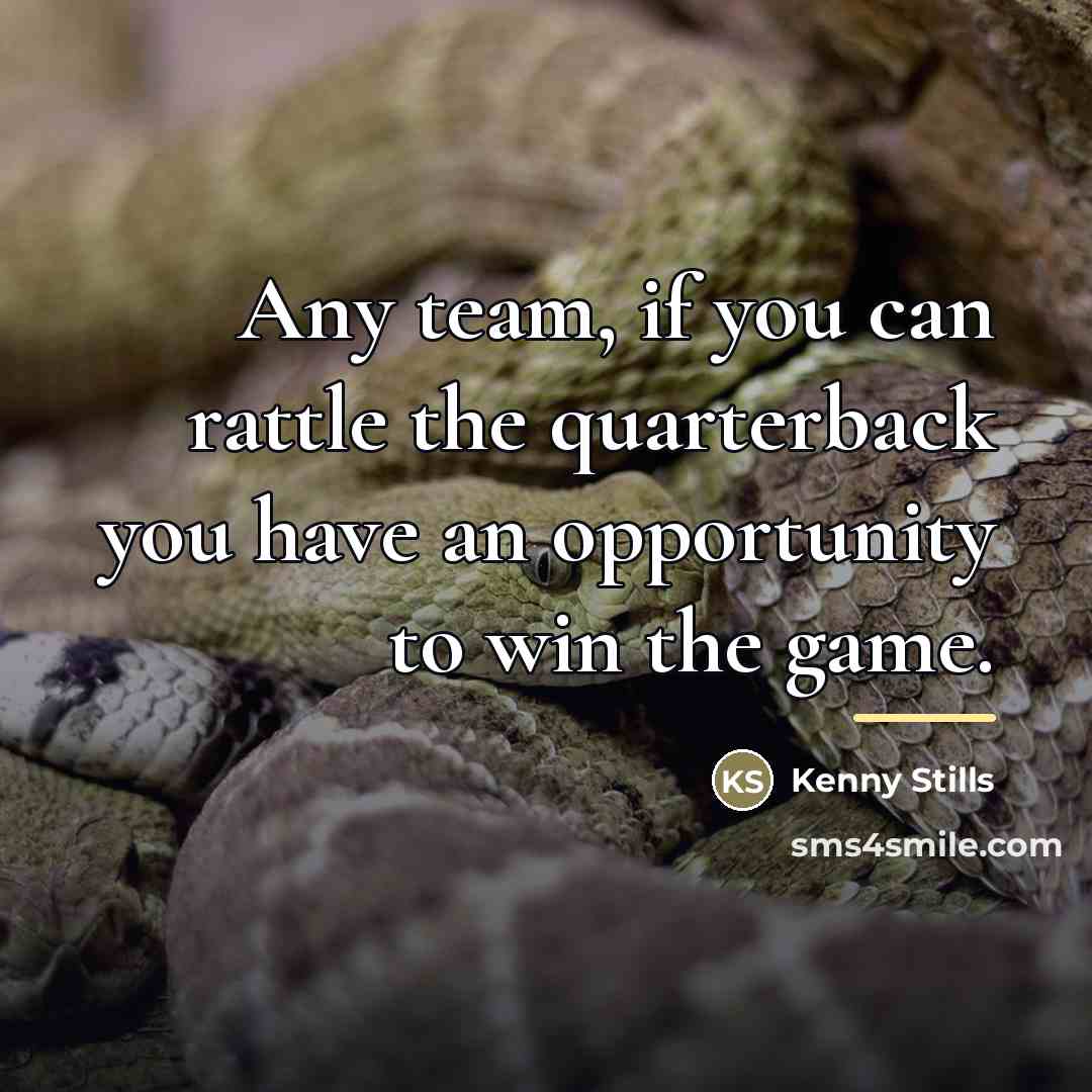 “Any team, if you can rattle the quarterback you have…” quote by Kenny Stills