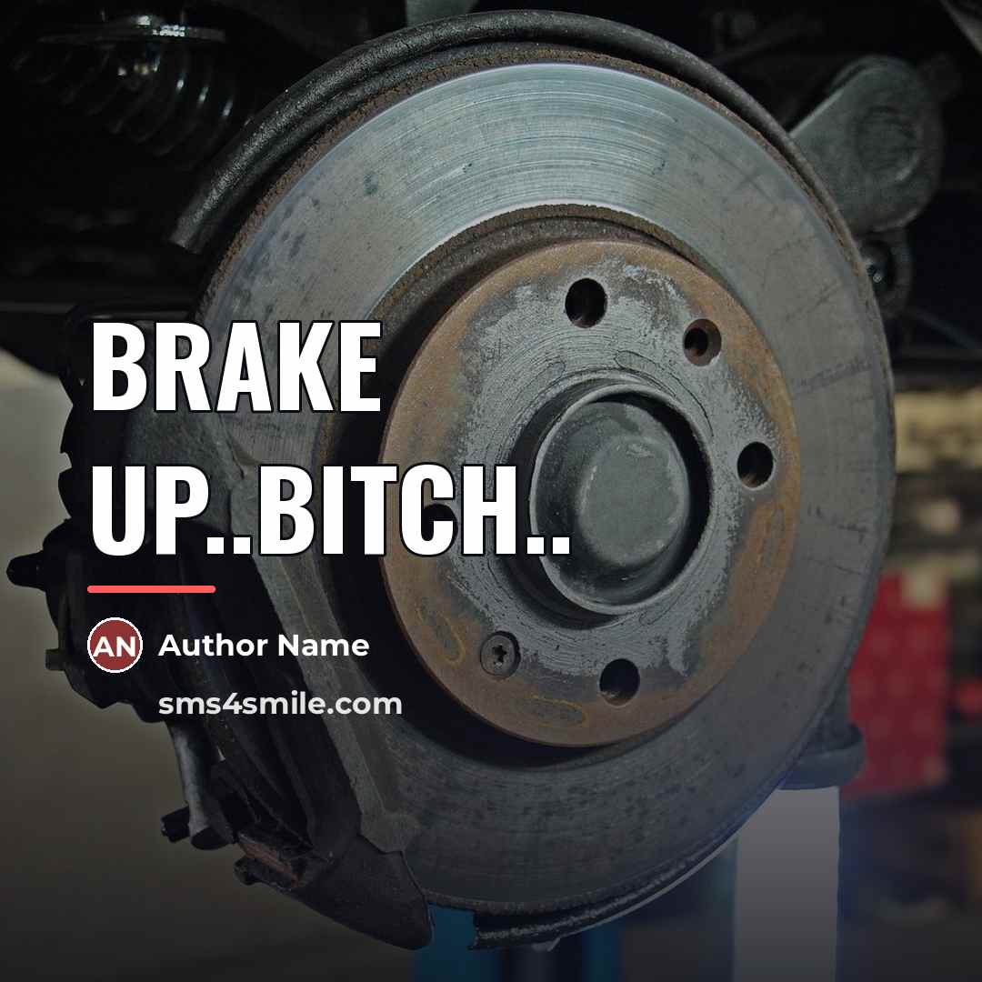 “Brake up..bitch..…” quote by Author Name