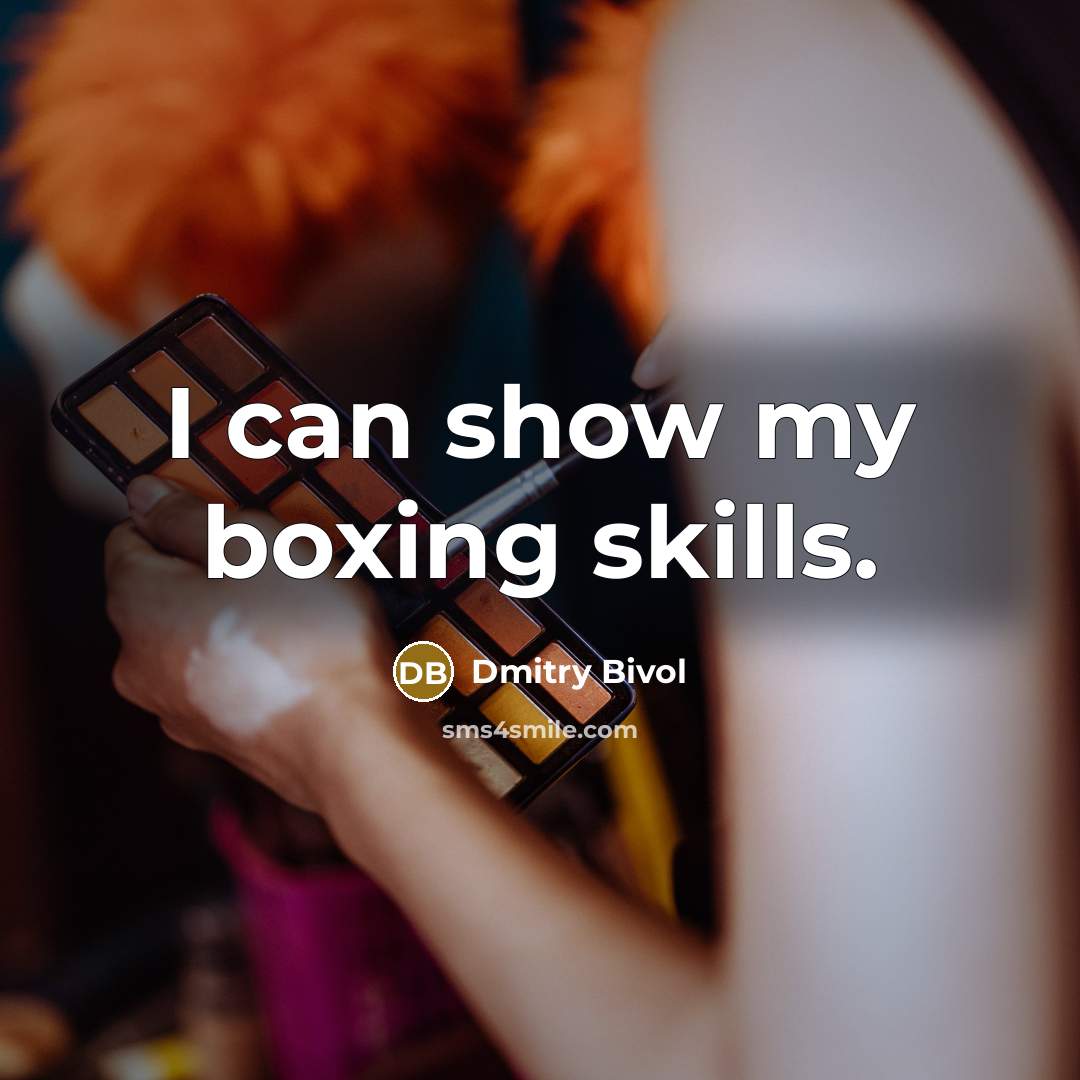 “I can show my boxing skills.…” quote by Dmitry Bivol