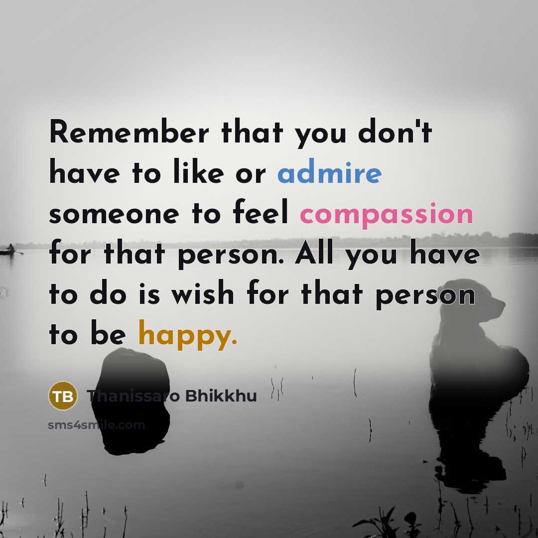 “Remember that you don't have to like or admire someone…” quote by Thanissaro Bhikkhu