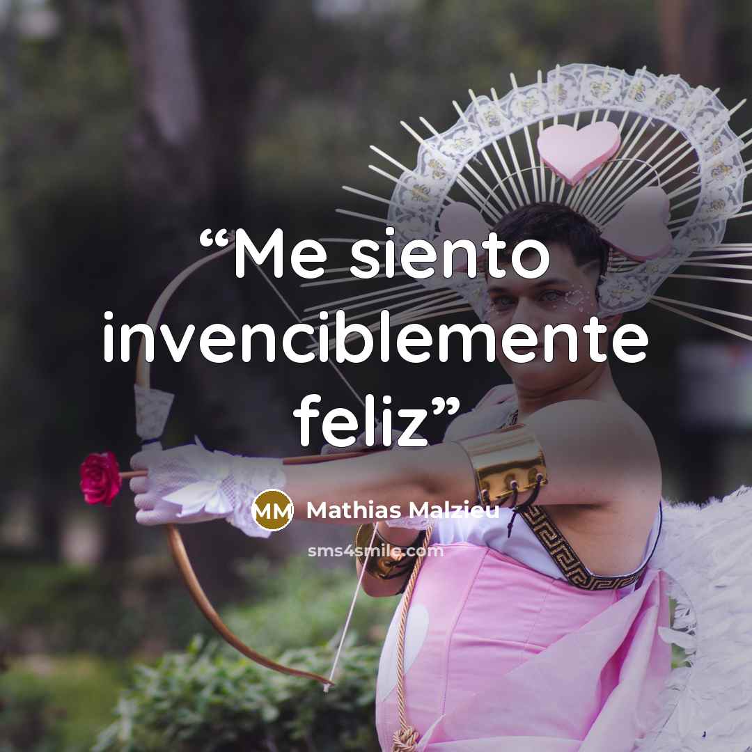 “Me siento invenciblemente feliz” quote by Mathias Malzieu