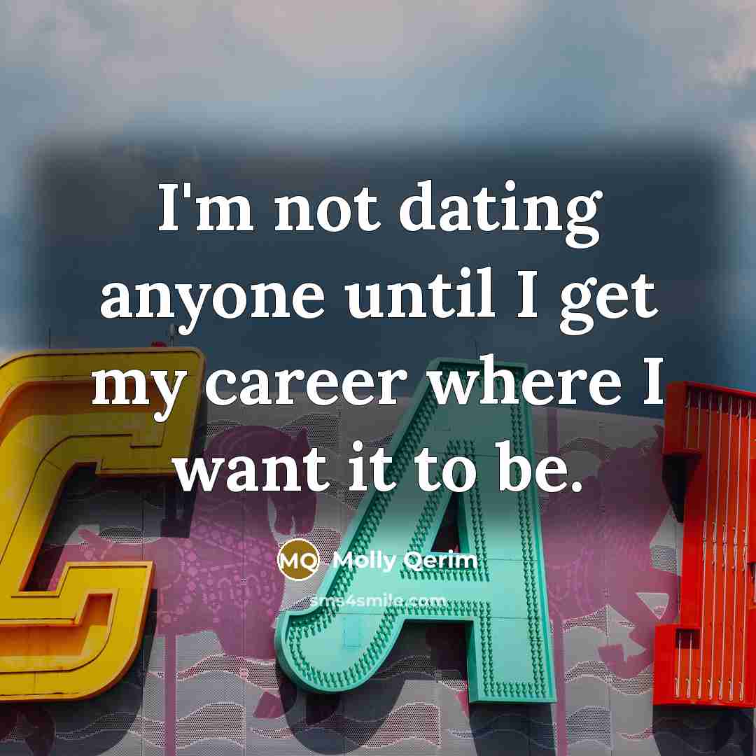 “I'm not dating anyone until I get my career where…” quote by Molly Qerim