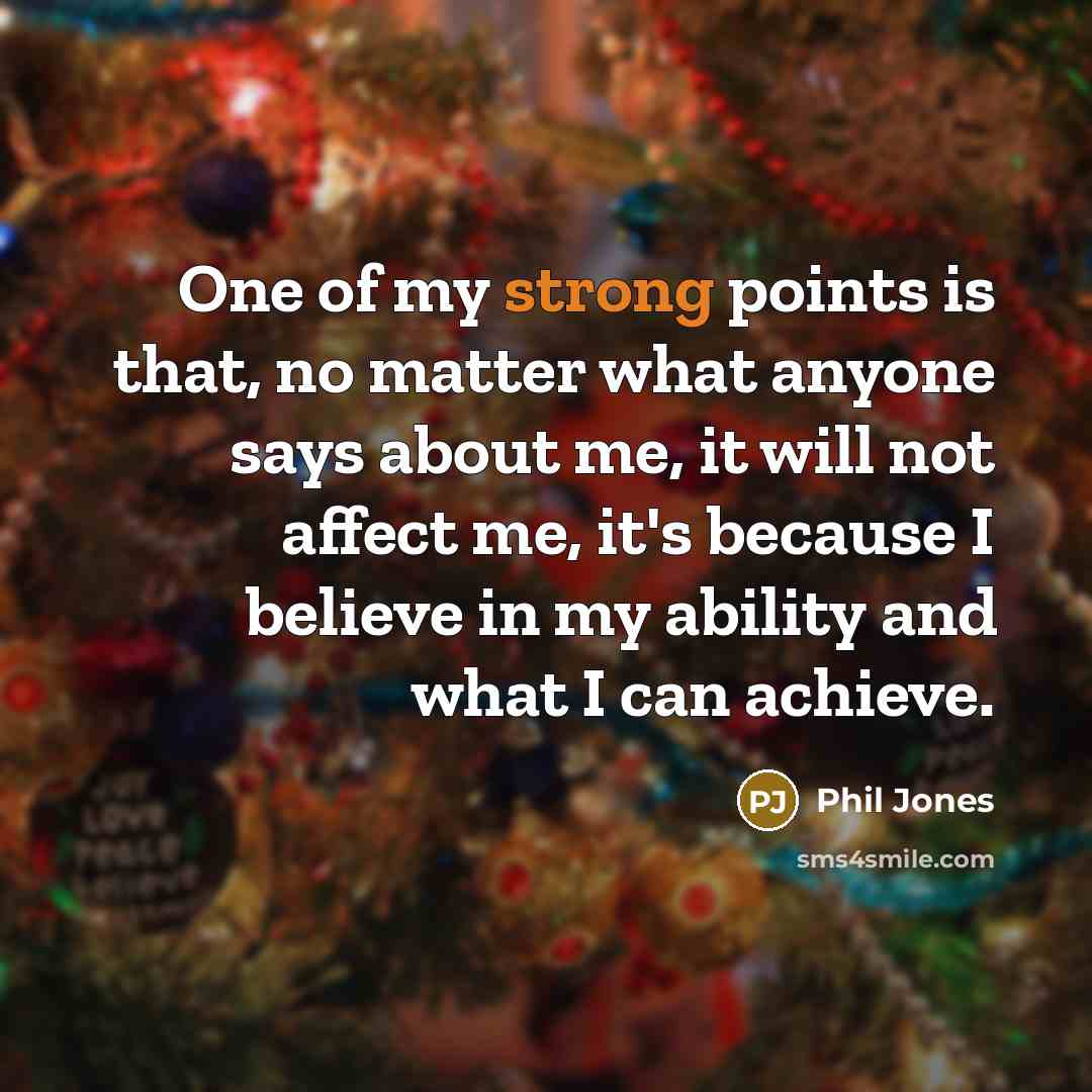 “One of my strong points is that, no matter what…” quote by Phil Jones