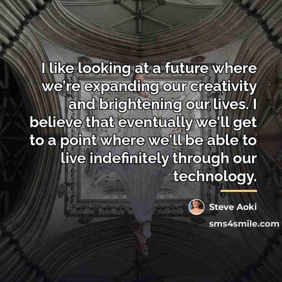 “I like looking at a future where we're expanding our…” quote by Steve Aoki