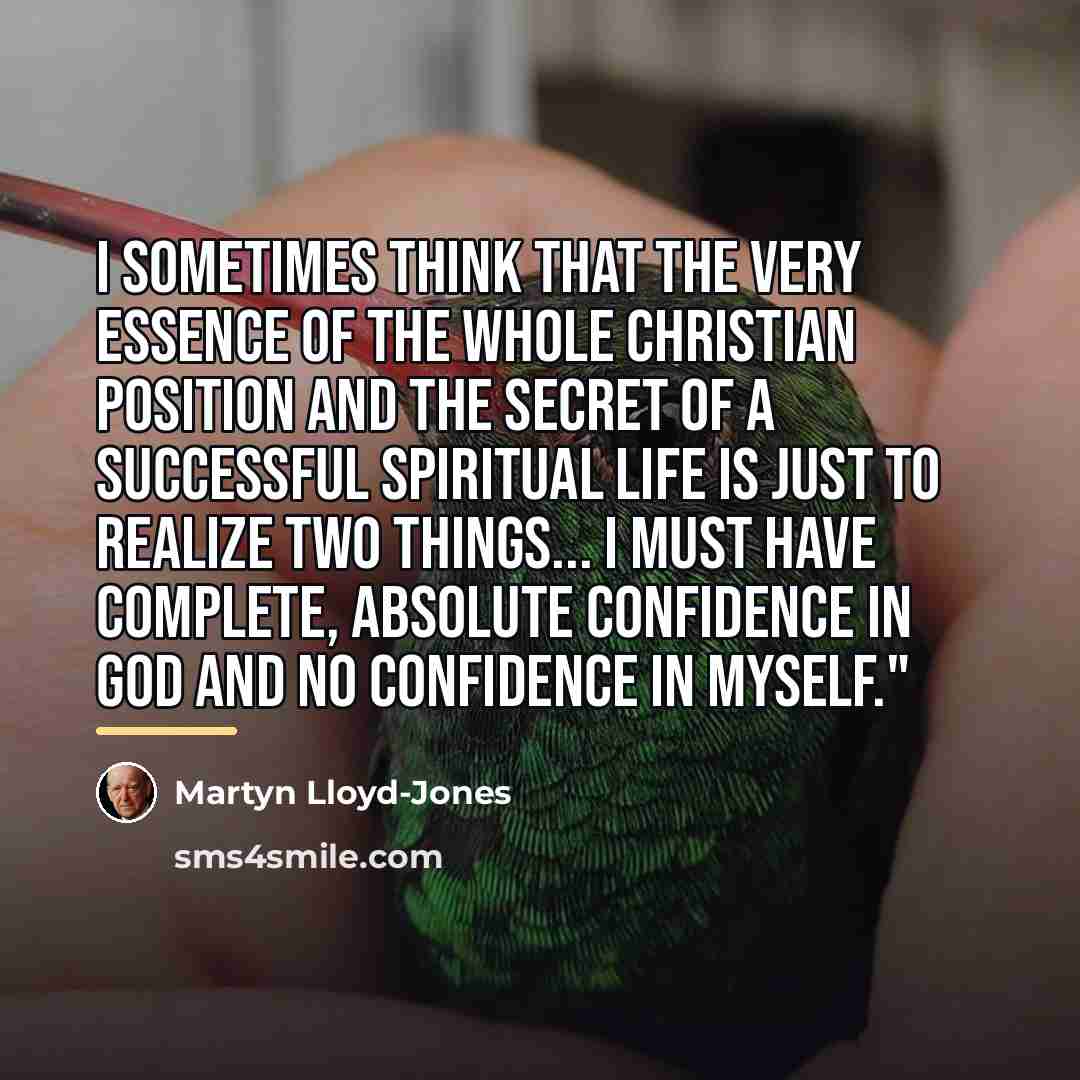 “I sometimes think that the very essence of the whole…” quote by Martyn Lloyd-Jones