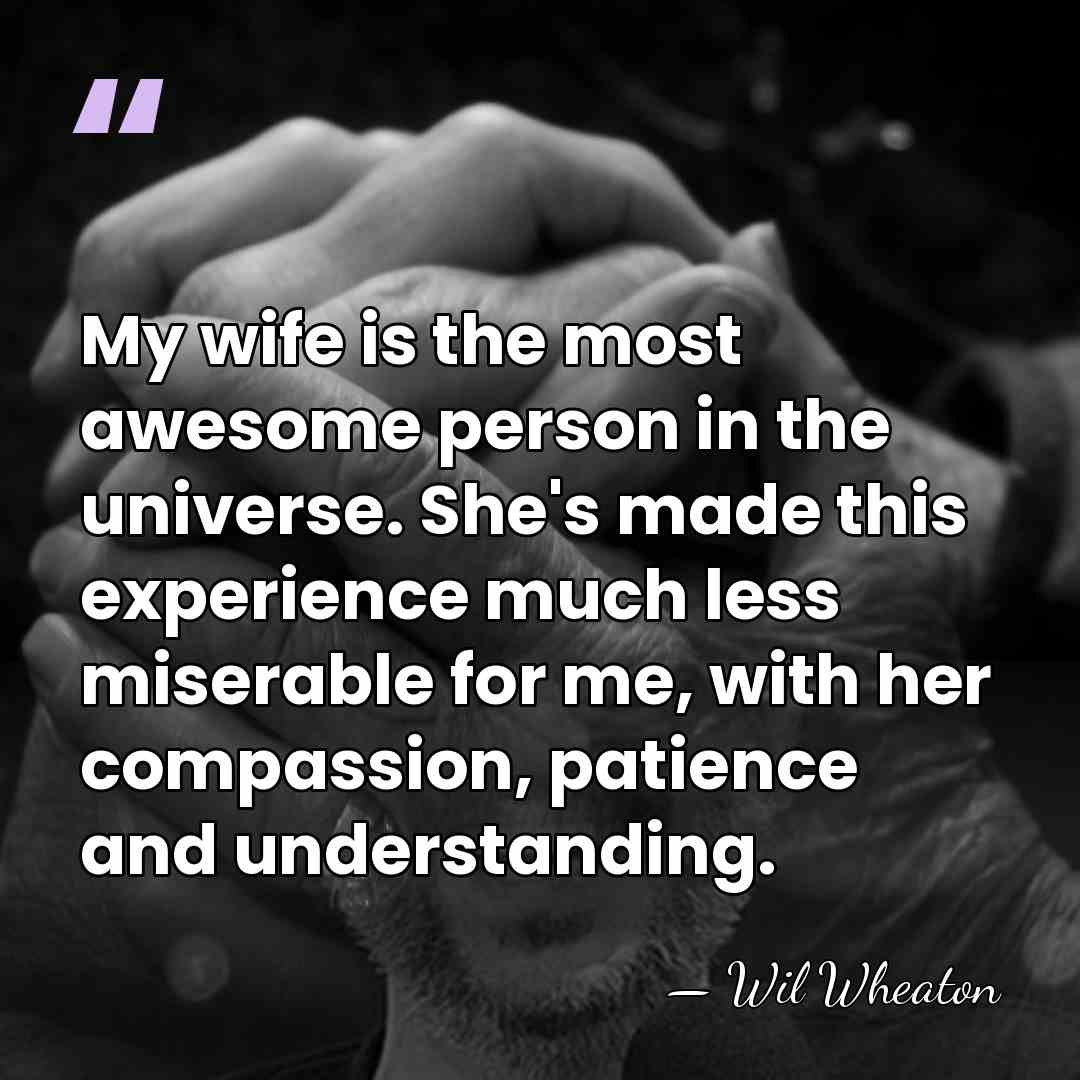 My wife is the most awesome person in the universe. She's made&hellip; - Wil Wheaton