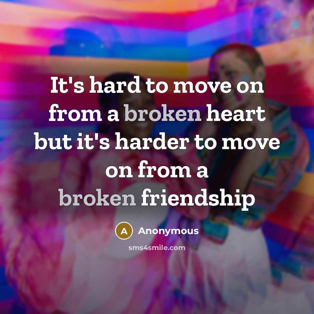 “It's hard to move on from a broken heart but…” quote by Anonymous