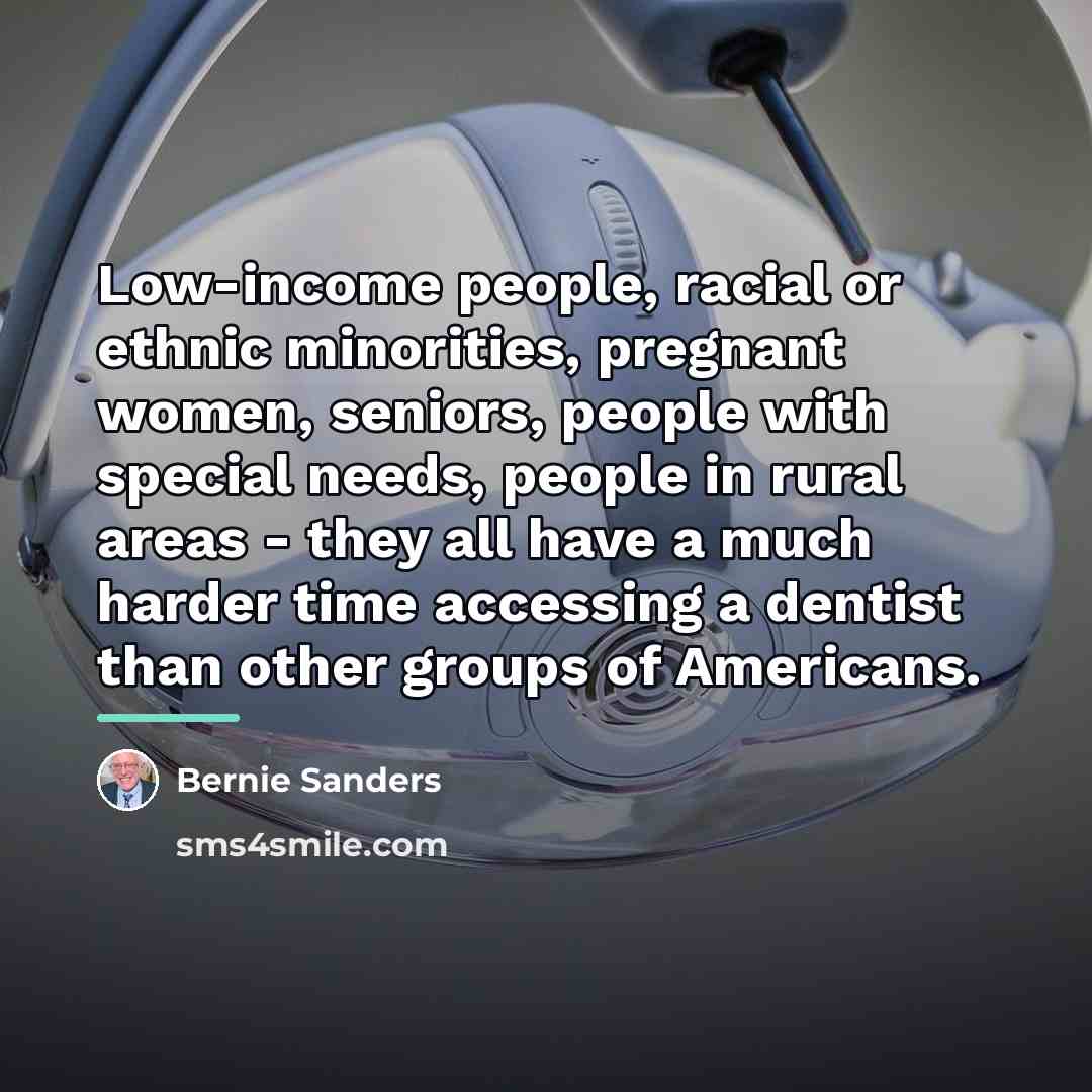 “Low-income people, racial or ethnic minorities, pregnant women, seniors, people…” quote by Bernie Sanders