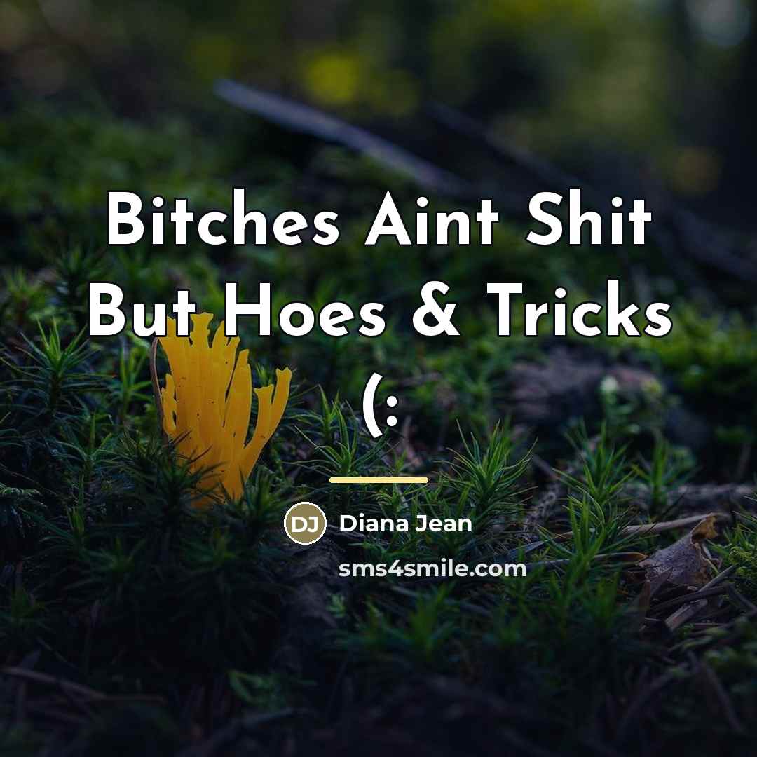 “Bitches Aint Shit But Hoes & Tricks (:…” quote by Diana Jean