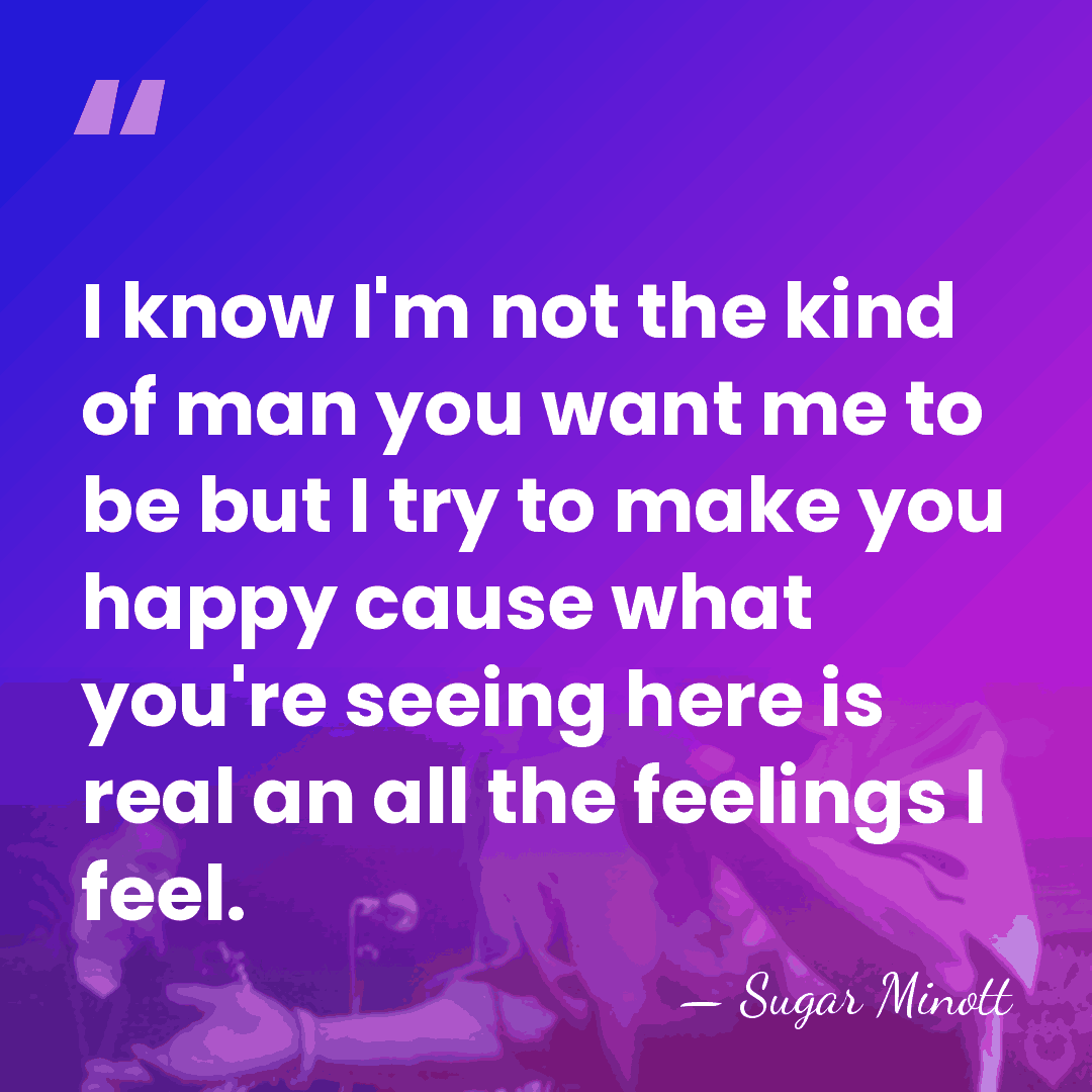 I know I'm not the kind of man you want me to&hellip; - Sugar Minott