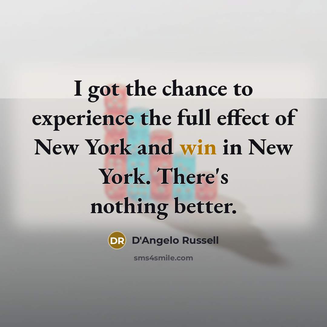 “I got the chance to experience the full effect of…” quote by D'Angelo Russell