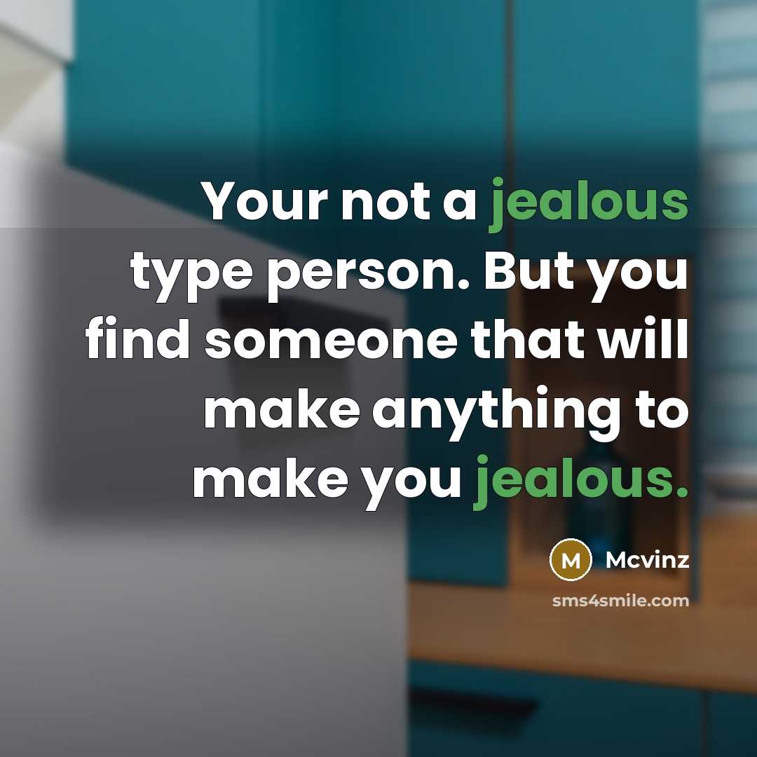 “Your not a jealous type person. But you find someone…” quote by Mcvinz