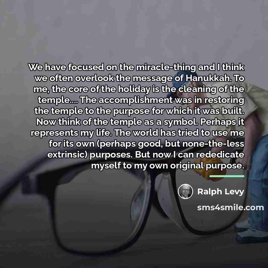 “We have focused on the miracle-thing and I think we…” quote by Ralph Levy