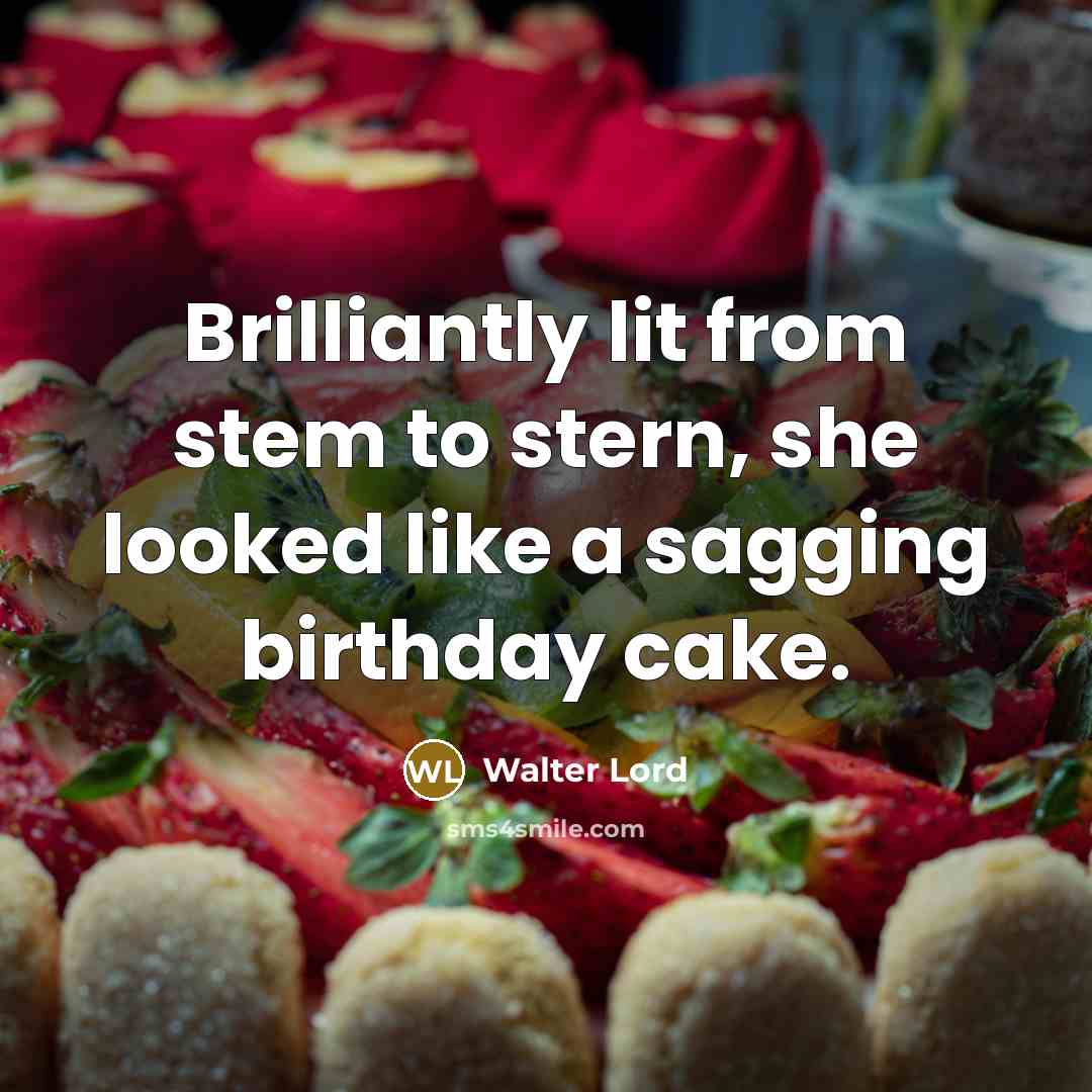 “Brilliantly lit from stem to stern, she looked like a…” quote by Walter Lord
