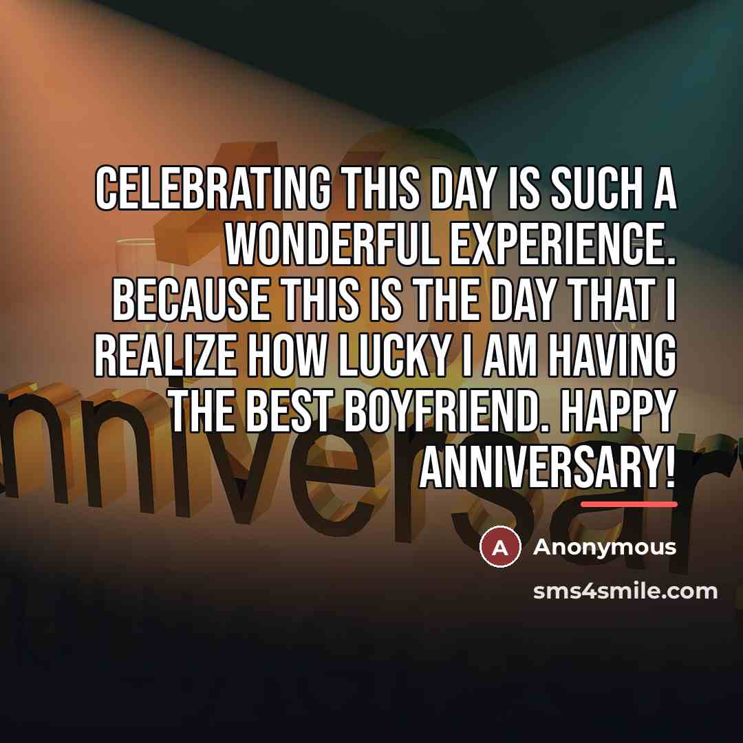 “Celebrating this day is such a wonderful experience. Because this…” quote by Anonymous