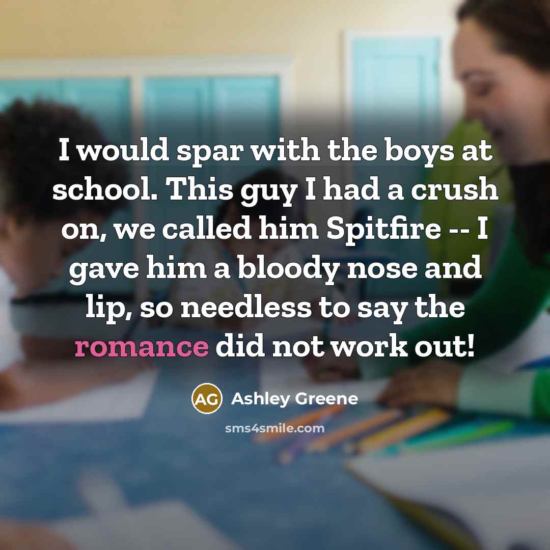 “I would spar with the boys at school. This guy…” quote by Ashley Greene